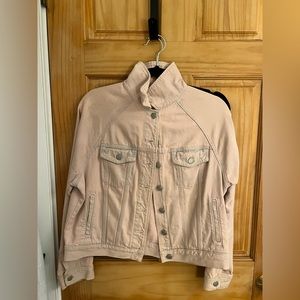 Light pink madewell jean jacket
